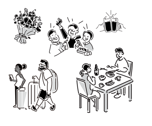 割り勘精算が必要になる様々なシーン